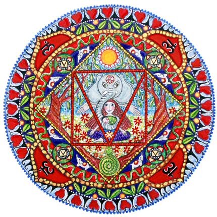 1st Chakra Mandala Print 1st Chakra Mandala Print